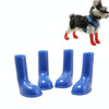 Waterproof Dog Boots, Non-Slip, Blue, Size L (4 Pack)