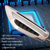 2pcs Car Fender Blade Dynamic Side Marker Lights 12V LED High Bright Daytime Running Lights(White)