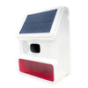 Solar Strobe Siren Wireless 100dB Alarm - White