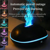 SD13 200ML Car USB Flame Aromatherapy Diffuser Home LED Night Light Silent Mist Humidifier(Black)