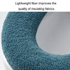 Universal Knitted Washable Toilet Pad Home Thickened Warm Toilet Cover, Style: Flat Blue