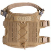 Dog Training Vest, Brown, M - Durable 1000D Nylon, Breathable