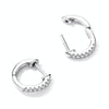 S925 Sterling Silver Simple Ear Buckle Women Earrings, Size:S(Silver)