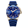 OCHSTIN 7002A Multifunctional Quartz Waterproof Luminous Men Watch(Rose Gold+Blue)