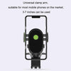 Car Dashboard Chuck Navigation Bracket Parking Number Plate(Black)