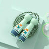 Wooden Handle Adjustable Jump Rope For Children Blue Bear (Cotton Rope)