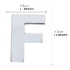 Car Vehicle Badge Emblem 3D English Letter F Self-adhesive Sticker Decal, Size: 4.5*4.5*0.5cm