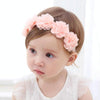 Baby Girl Flower Headband Handmade DIY Headwear Hair accessories(white)