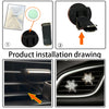 Rhinestone Metal Snowflake Car Air Vent Aromatherapy Decorative Clip(Silver)