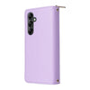 For Samsung Galaxy A26 Nine-card Slots Zipper Wallet Bag Leather Phone Case(Purple)