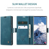 For Samsung Galaxy S25 Ultra 5G CaseMe 013 Multifunctional Horizontal Flip Leather Phone Case(Blue)