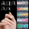 600pcs /Box Ultra Short False Nail Tips Extension Clear No Scratch Traceless Frosted Manicure Salon, Style: Shape 05