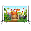 2.1m x 1.5m Dinosaur World Cartoon Photo Shoot Scene Photography Background Cloth(W104)