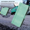 For Samsung Galaxy M55 5G / C55 5G Line Splicing Buckle Retro Leather Phone Case(Mint Green)