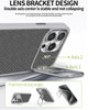 For iPhone 13 Pro Folding Holder Carbon Fiber MagSafe Phone Case(Black)