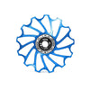 ENLEE Mountain Bicycle Rear Derailleur Guide Wheel Ceramic Bearing Tension Pulley, Size: 11T(Blue)