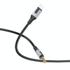 Borofone BL19 AUX Creator Audio Cable, 3.5mm to 8 Pin Cable, Length: 1m(Black)