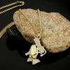 1010401302 Handheld  Exaggerated Hip Hop Style Necklace Collarbone Chains