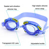 RUIHE Children Cute Cartoon Waterproof Anti-Fog Swimming Goggles(Blue)