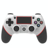 Wireless Bluetooth Rubberized Gamepad For PS4(White Red)