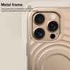 For iPhone 14 Pro Wave Texture Liquid Silicone Titanium MagSafe Phone Case(Grey)