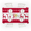 Household Rectangular Tablecloth Christmas Dining Coffee Table Cloth Decoration, Size:150x260cm(Christmas Elk)
