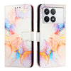For Xiaomi Redmi K70 / K70 Pro PT003 Marble Pattern Flip Leather Phone Case(Galaxy Marble White)