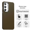 For Samsung Galaxy S23 FE 5G Carbon Fiber Series IMD Phone Case(Brown)