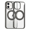 For iPhone 11 High Transparency 360 Degree Rotating Holder MagSafe Phone Case(Titanium Gray)
