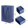 Brush PU Leather Jewelry Box Jewelry Gift Bag, Color: Royal Blue Handbag