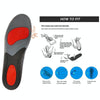 Silicone Shock-absorbing Breathable Sweat-absorbing TPE Insoles, Size: For 36/37cm(Black)