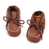 D2245 Winter Warm Baby Cotton Boots Plus Velvet Thickened Baby Walking Shoes, Size: 13cm(Brown)