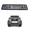 European/Russian/Ukrainian Stainless Steel License Plate Frame(8K Mirror)