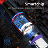ENKAY 2 in 1 5A USB to Type-C + 8 Pin Magnetic Fast Charging Data Cable with LED Light, Length: 1m(Silver)