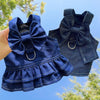 Cat Denim Skirt Harness & Lead, Small