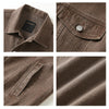 Autumn Winter Retro Denim Jacket Loose Work Jacket, Size: XXL(Coffee)