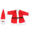 Christmas Dinner Table Santa Decoration Cloth Plush Champagne Wine Bottle Bags Sets