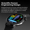 ET470 1.39 inch Color Screen Smart Watch Silicone Strap, Support Bluetooth Call / ECG(Black)