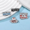 CZ0652-4 Medical Series Metal Badge Alphabetical Nurse Doctor Brooch Alloy Enamel Pins Corsage