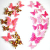 12pcs / Set Home Decoration Originality PVC 3D Butterfly Wall Paste