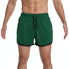 XL Three Pants Men Gym Shorts Quick Dry Swimming Trunks(Ink Green)