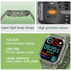 KR06 1.8 Inch Heart Rate Blood Pressure Monitoring Smart Calling Watch(Green)