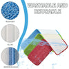 Spray Mop Replacement Pads Reusable Microfiber Floor Mops Refills 14x42cm Red