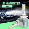 2pcs 9005 18W 1800LM 6000K Waterproof IP68 Car Auto LED Headlight with 2 COB LED Lamps, DC 9-36V(White Light)