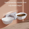 Elevated Double Pet Bowl Yellow - Cat & Dog Food & Water