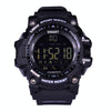EX16 1.12 Inch FSTN LCD Full Angle Screen Display Sport Smart Watch, IP67 Waterproof, Support Pedometer / Stopwatch / Alarm / Notification Remind / Call Notify / Camera Remote Control / Calories Burned, Compatible with Android and iOS Phones(Black)