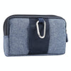 Sports Denim Universal Phone Bag Waist Bag for 5.2 inch or below Smartphones, Size: S (Blue)