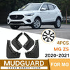 For MG ZS 2020-2021 4pcs/Set Car Auto Soft Plastic Splash Flaps Fender Guard
