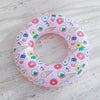 Ice Cream Pattern Inflatable Swimming Ring Thickening Water Ring Lifesaving Ring Suitable for Teenager, Size: 80cm (Pink)