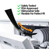 2 PCS 25 inches Gas Stove Slit Strip Antifouling Dustproof Waterproof Kitchen Sealing Strip(Transparent)